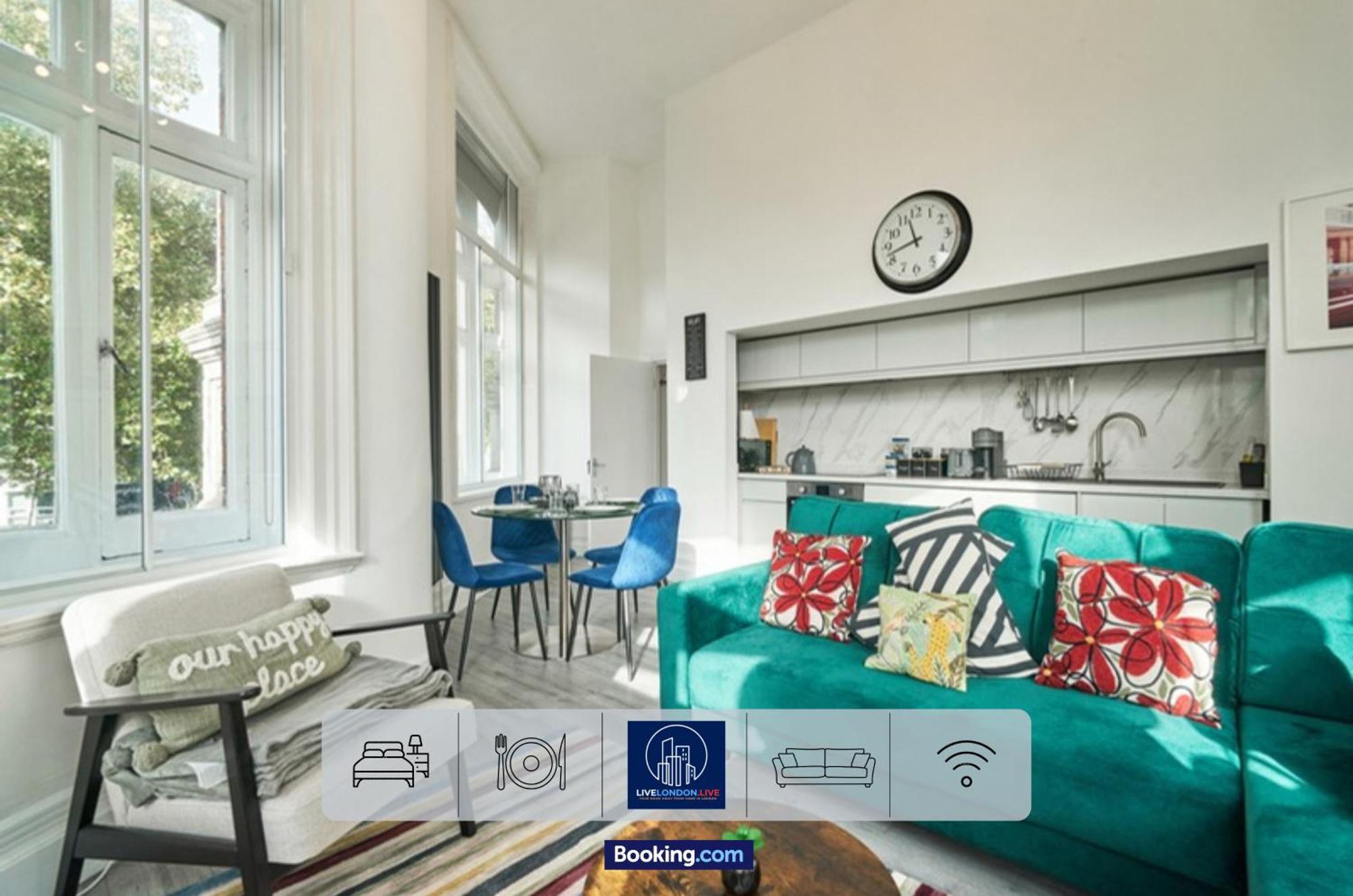 Last-Minute Specials L Sleeps Up To 4 Guests L One-Bedroom Apartment With King Bed And High Ceilings Near Camden By Live London Short Lets & Serviced Accommodation Экстерьер фото