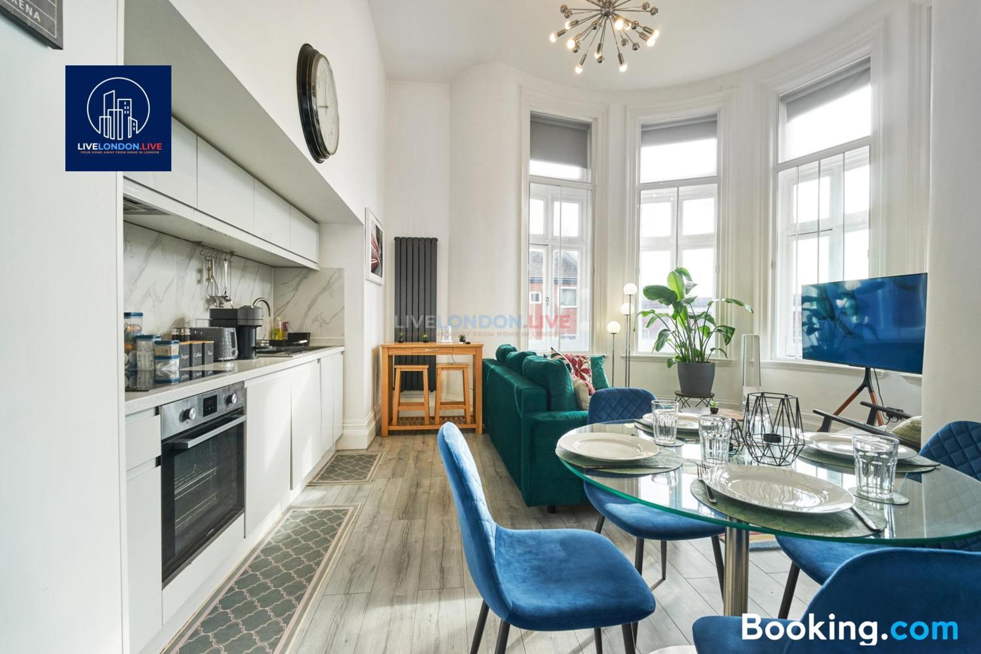 Last-Minute Specials L Sleeps Up To 4 Guests L One-Bedroom Apartment With King Bed And High Ceilings Near Camden By Live London Short Lets & Serviced Accommodation Экстерьер фото